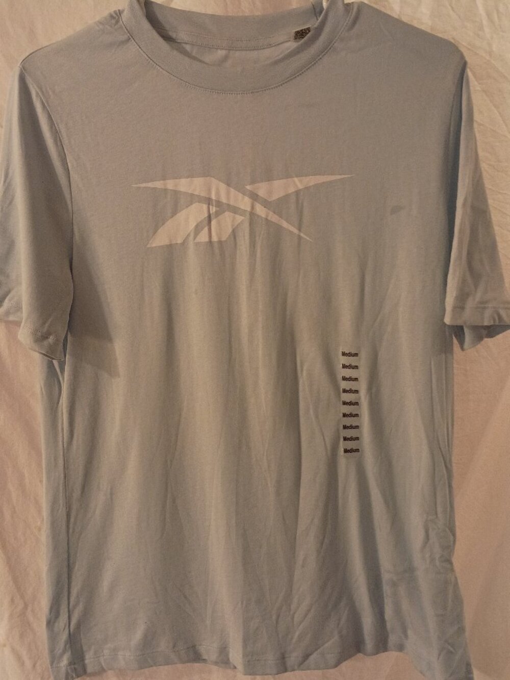 Women's Medium Light Blue Reebok Graphic Tee NWT!